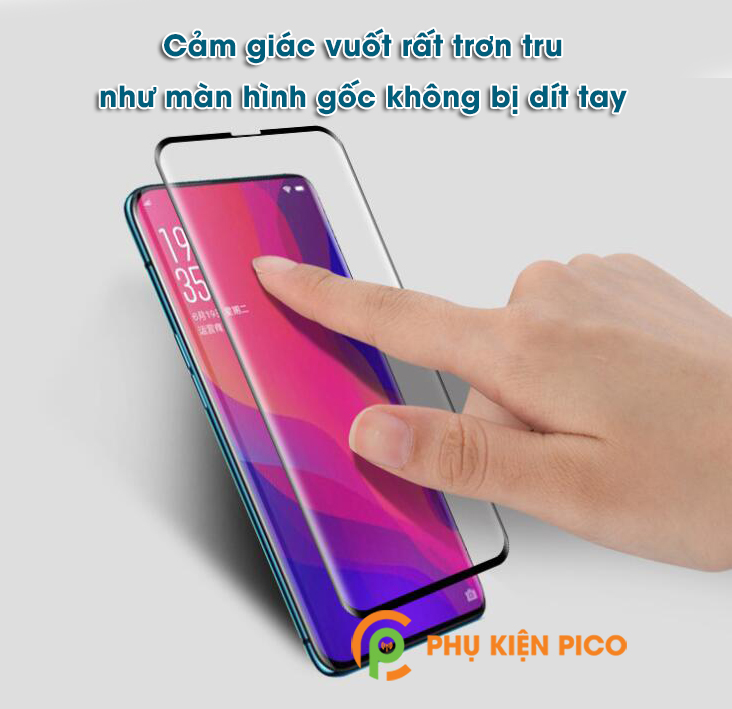 Kính cường lực Oppo Find X 2018 full viền cong không hở keo viền