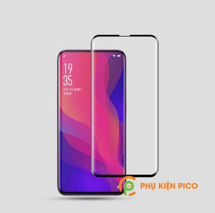 Kính cường lực Oppo Find X 2018 full viền cong không hở keo viền