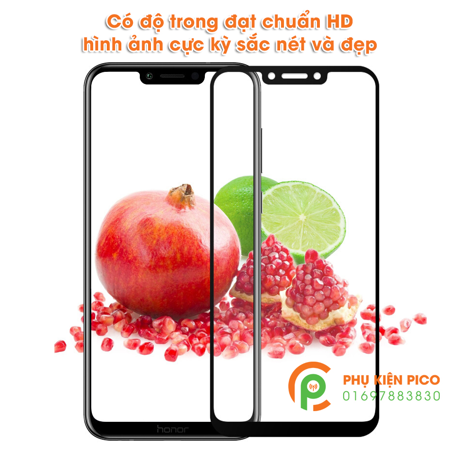 Kính cường lực Huawei Honor Play 2018 full viền siêu cứng