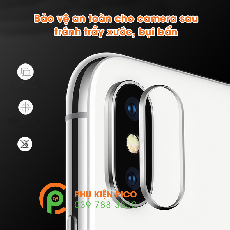 Vòng bảo vệ và miếng dán camera Xiaomi Mi 8 2018