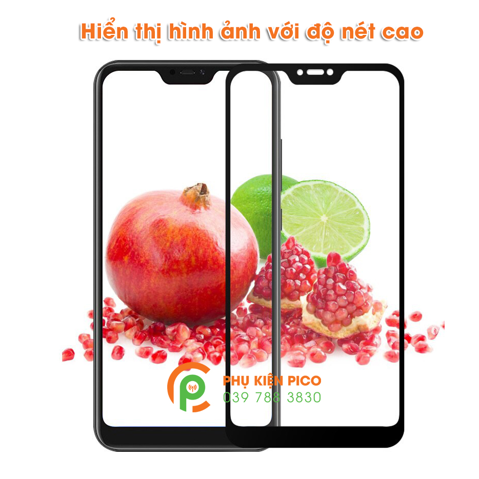 Kính cường lực Xiaomi Mi 8 Lite full viền độ cứng 9H