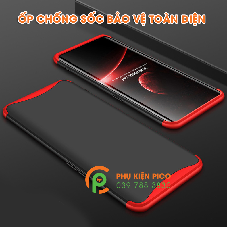Ốp lưng Oppo Find X 2018 bảo vệ 360 độ thò thụt theo camera