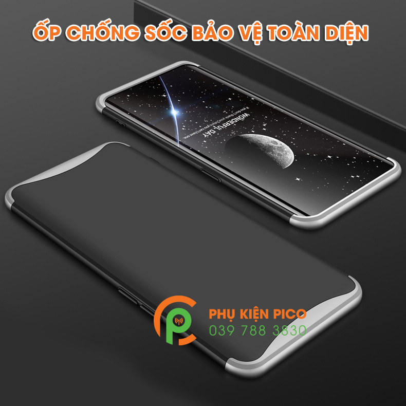 Ốp lưng Oppo Find X 2018 bảo vệ 360 độ thò thụt theo camera