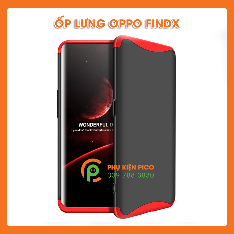 Ốp lưng Oppo Find X 2018 bảo vệ 360 độ thò thụt theo camera