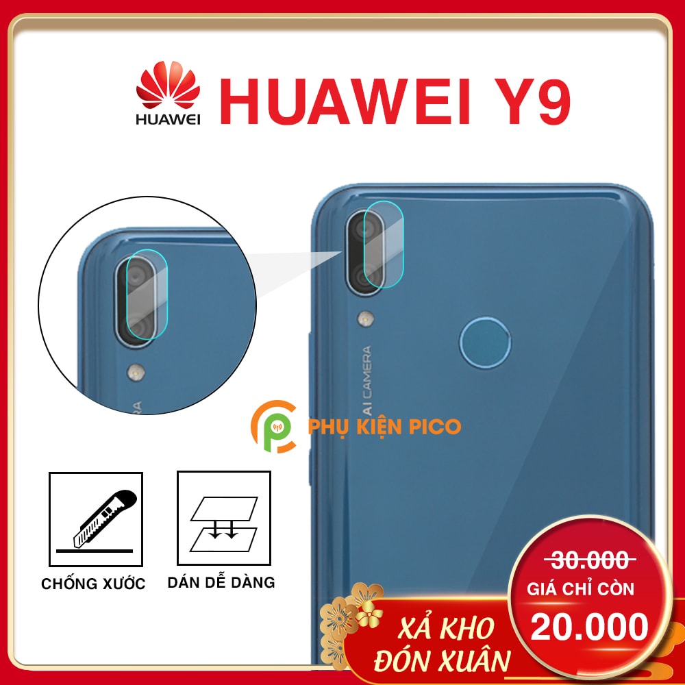 Dán camera Huawei Y9 2019 chống xước bảo vệ camera