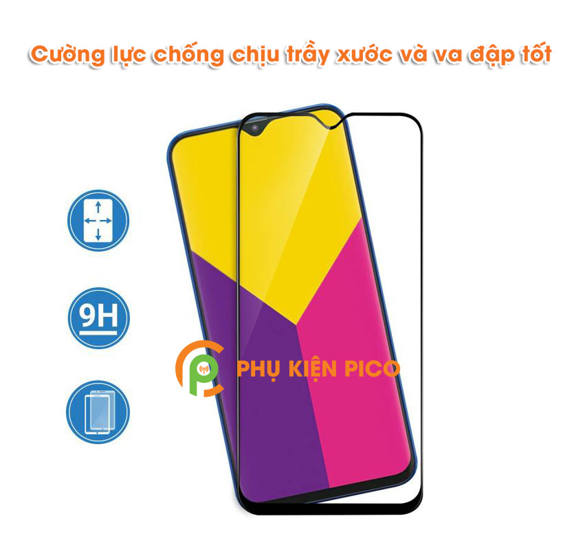 Kính cường lực Samsung Galaxy A30 full viền siêu mỏng độ cứng 9H