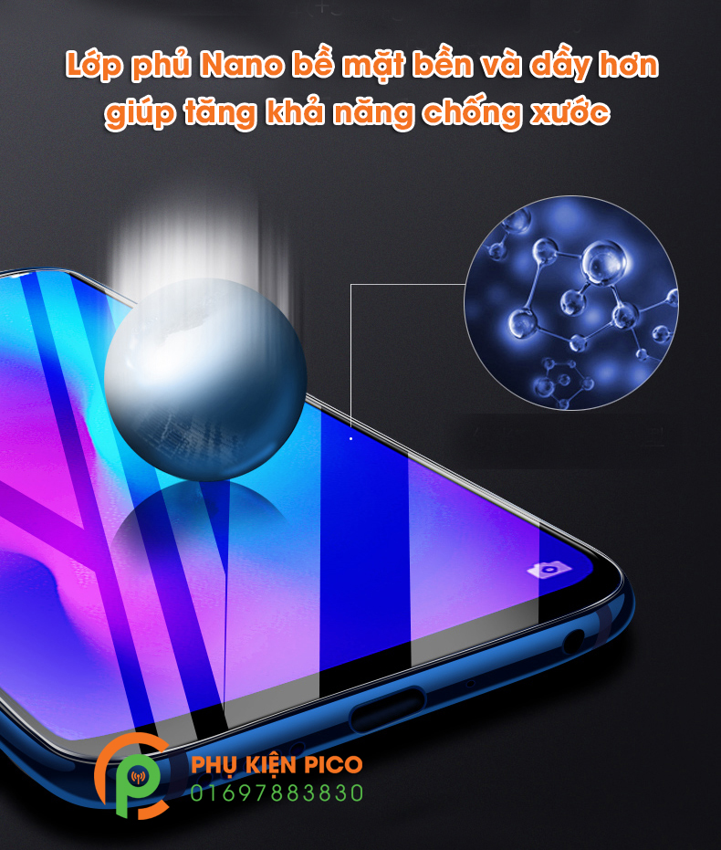 Kính cường lực Oppo F9 trong suốt full keo