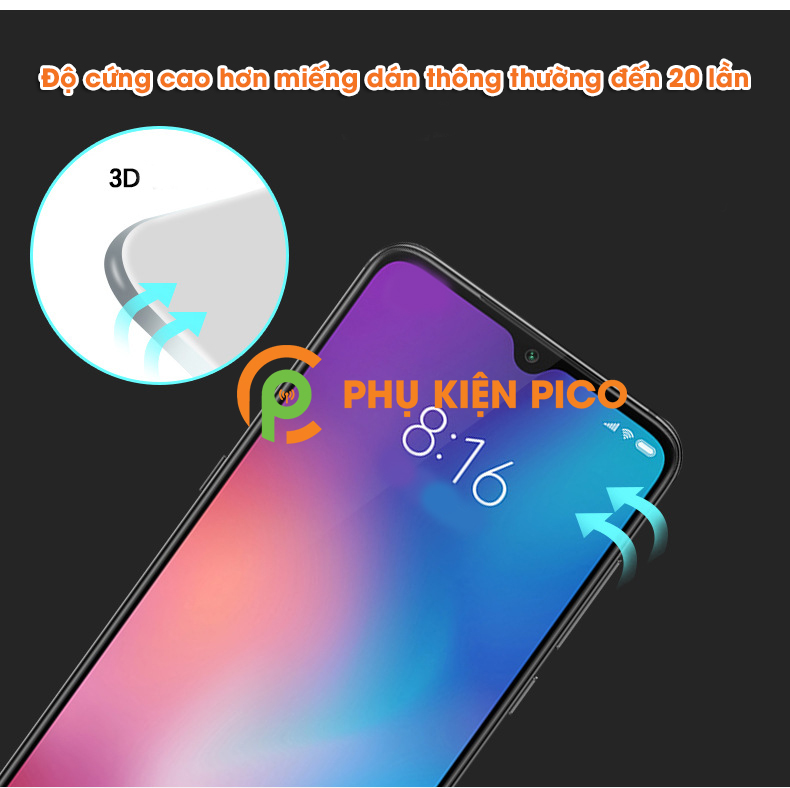 Kính cường lực Xiaomi Mi 9 full viền chính hãng PINWUYO