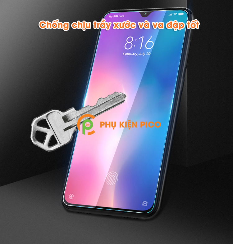 Miếng dán kính cường lực Xiaomi Mi 9SE trong suốt Nillkin Amazing H hàng nguyên tem