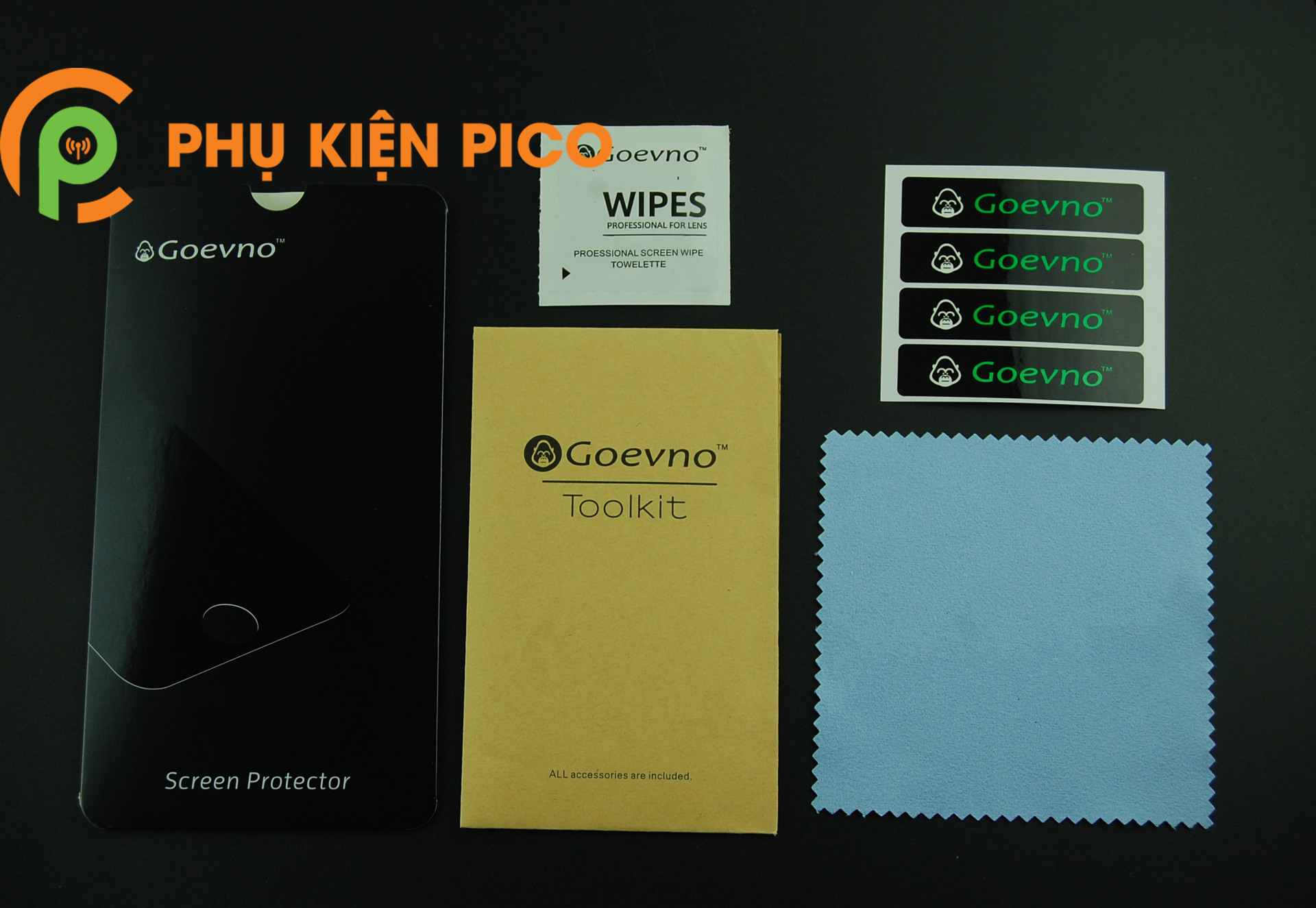 Kính cường lực Xiaomi Redmi Note 7 full viền chính hãng Goevno