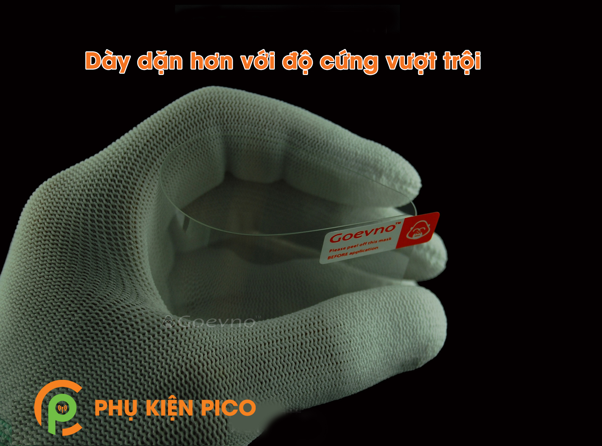 Kính cường lực Xiaomi Redmi Note 7 full viền chính hãng Goevno