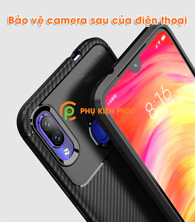 Ốp lưng Xiaomi Redmi Note 7 siêu bền chống sốc bảo vệ camera