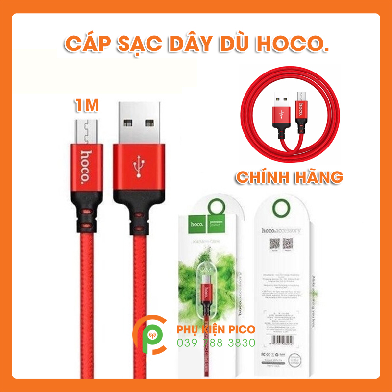 Cáp sạc Hoco Micro Usb - Cáp sạc Hoco dây dù