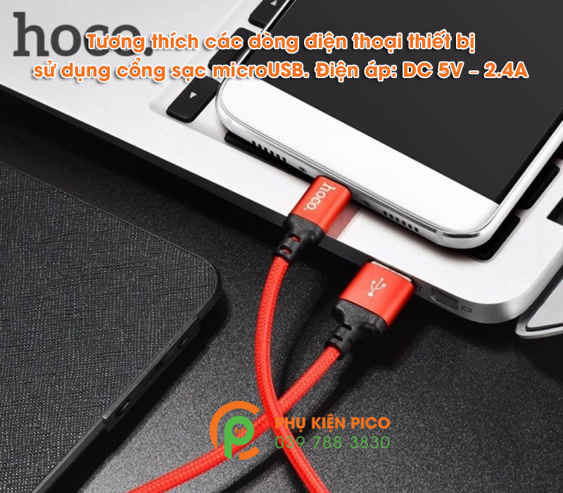 Cáp sạc Hoco Micro Usb - Cáp sạc Hoco dây dù