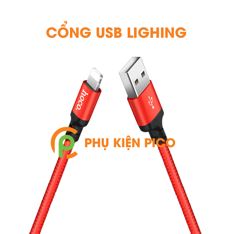 Cáp sạc Hoco Lighing - Cáp Lightning Hoco dây dù