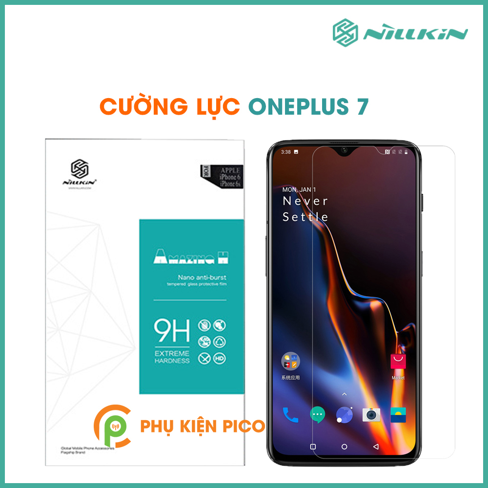 Kính cường lực Oneplus 7 Nillkin Amazing H chính hãng độ cứng 9H