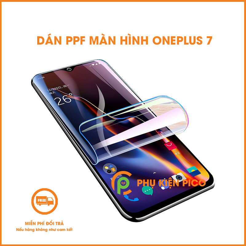Miếng dán PPF mặt lưng và dán màn hình oneplus 7 combo cao cấp ppf