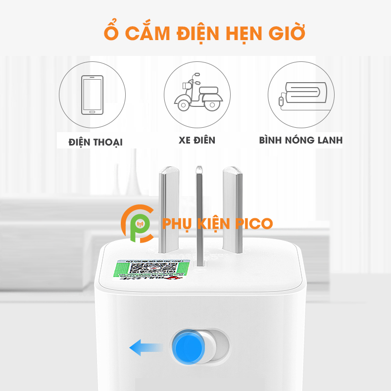 Ổ cắm điện chống chai pin, hẹn giờ bật tắt liên tục 24h chính hãng Bull 16A 4000W