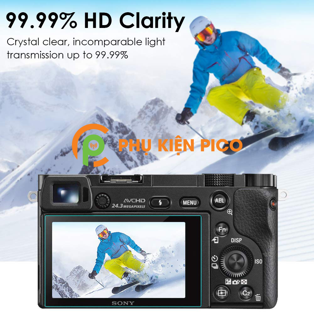 Dán cường lực màn hình máy ảnh Sony A6000/A6300/A5000/A6400/A6500/NEX 3N/NEX 6/NEX 7