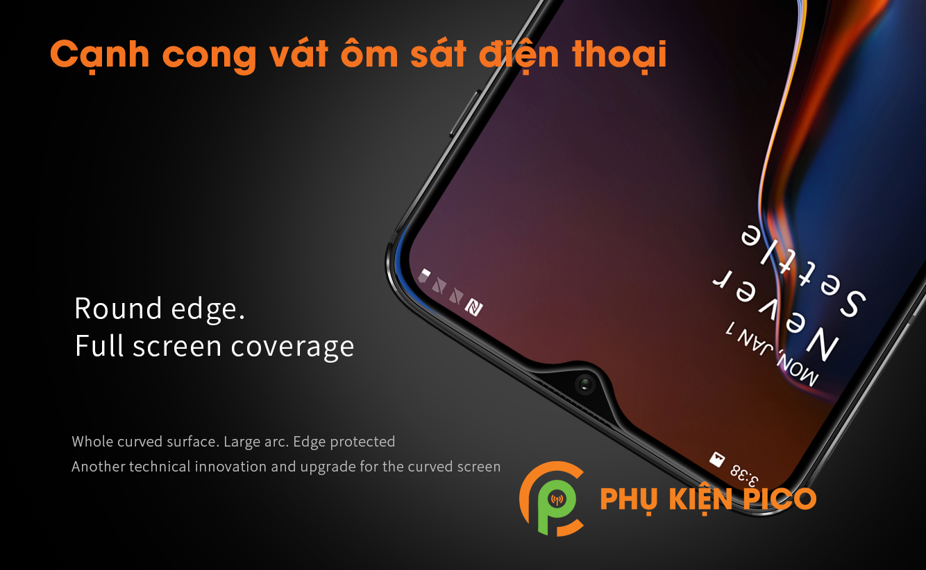 Kính cường lực Oneplus 6t Nillkin XD CP+MAX chính hãng full viền