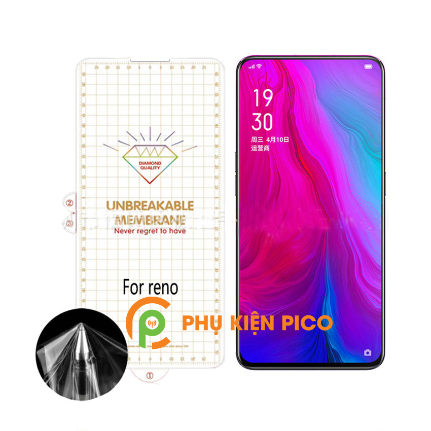 Dán PPF Oppo Reno dán dẻo trong suốt full màn hình