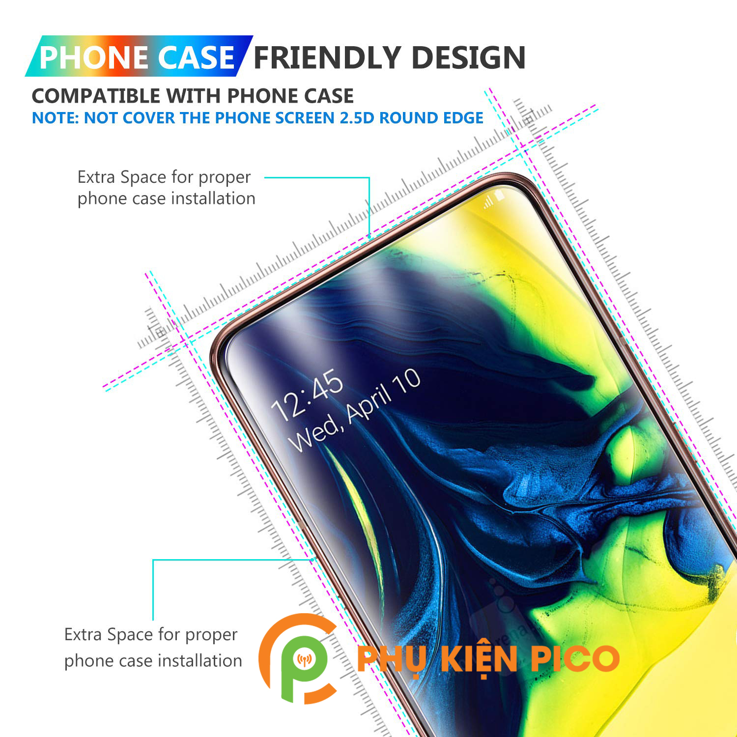 Dán PPF màn hình Samsung Galaxy A80 trong suốt full viền