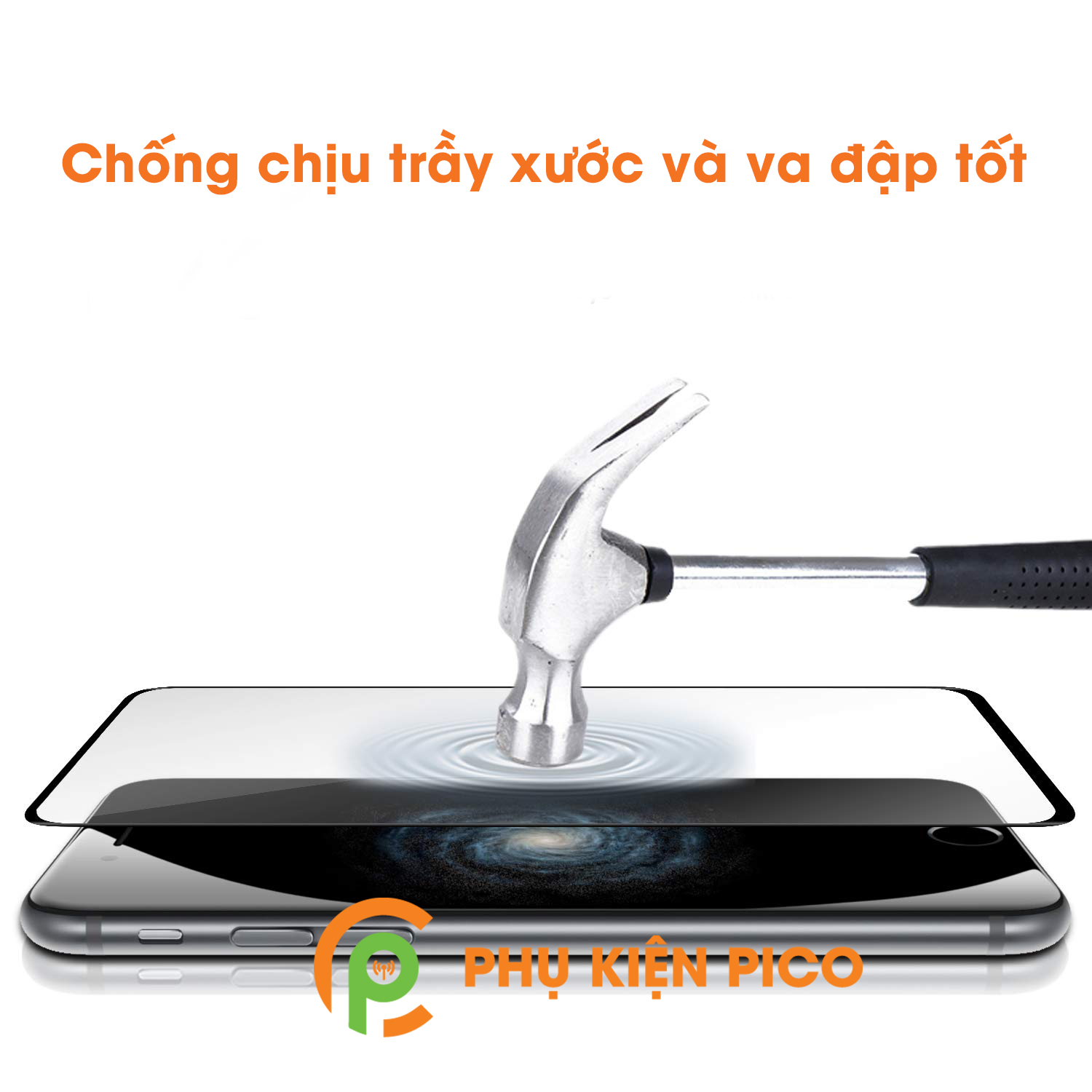 Combo kính cường lực và dán camera Samsung Galaxy A80 full viền độ cứng 9H