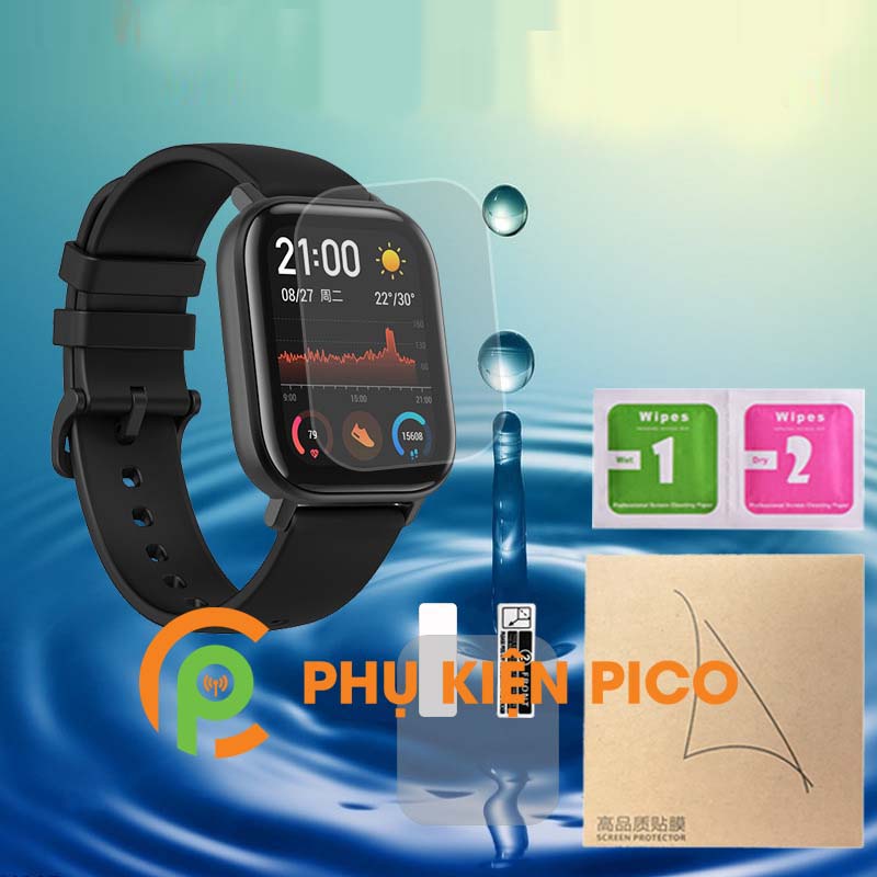 Dán màn hình Xiaomi Amazfit GTS trong suốt full màn hình đồng hồ