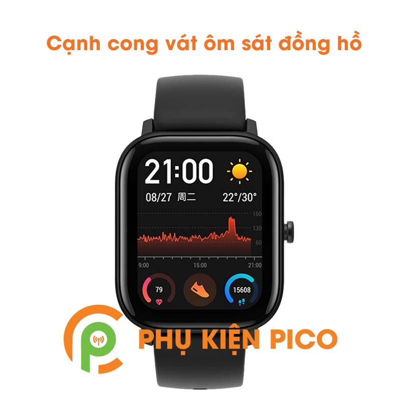 Dán màn hình Xiaomi Amazfit GTS trong suốt full màn hình đồng hồ