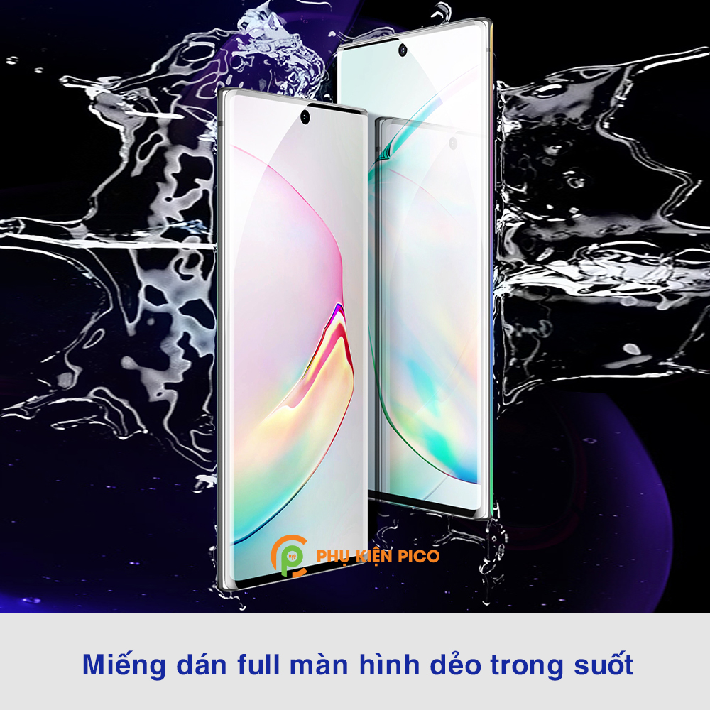 Dán màn hình Samsung Note 10 full màn hình trong suốt chính hãng Moxiao Xing
