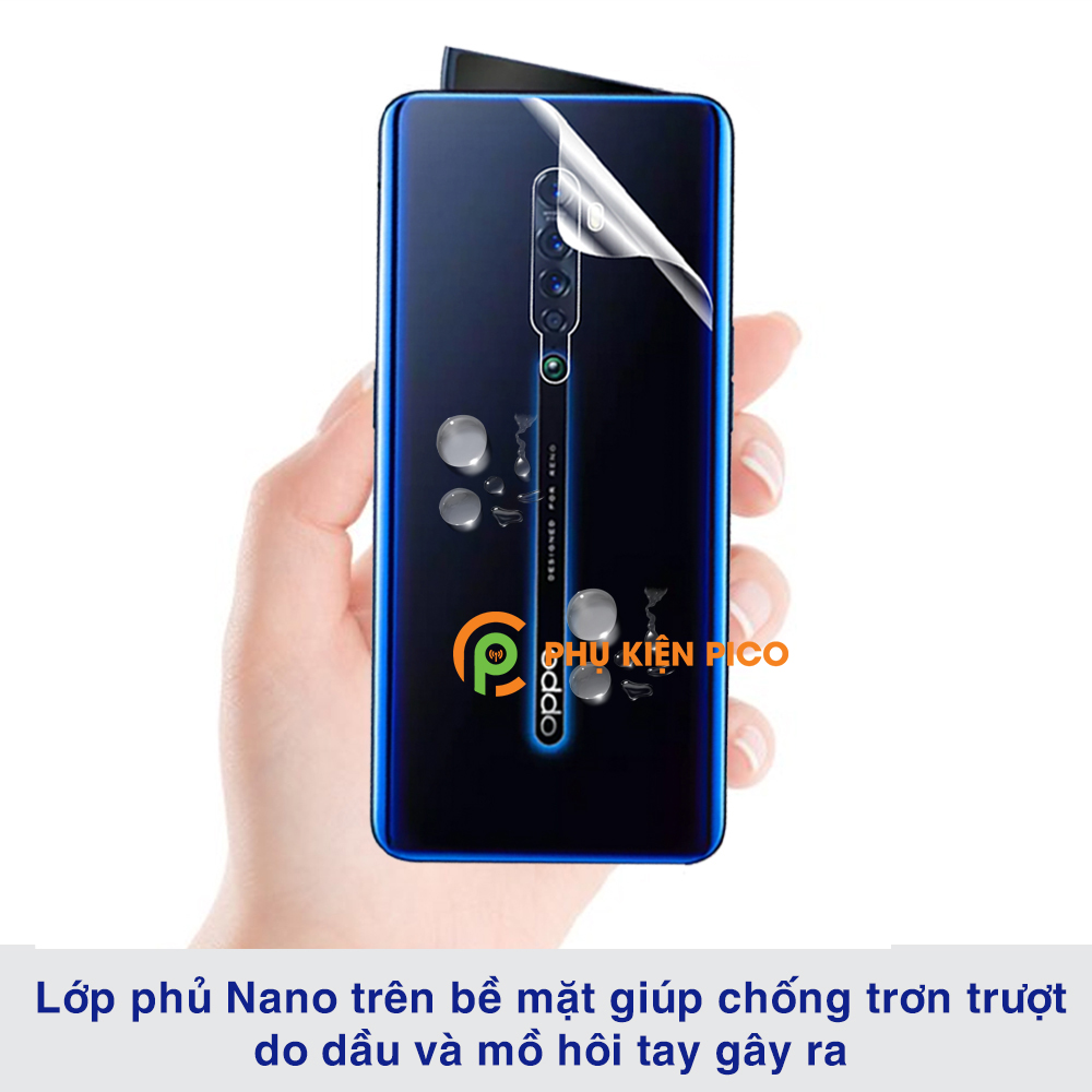 Dán lưng Reno 2 Plus full mặt lưng dẻo trong suốt PPF tự phục hồi vết xước