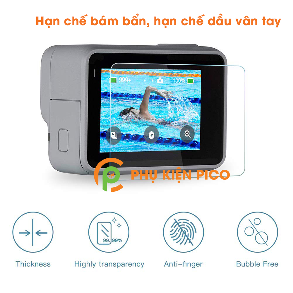 Cường lực GoPro Hero 7 Silver / Hero 7 White chính hãng Gor bộ 2 miếng