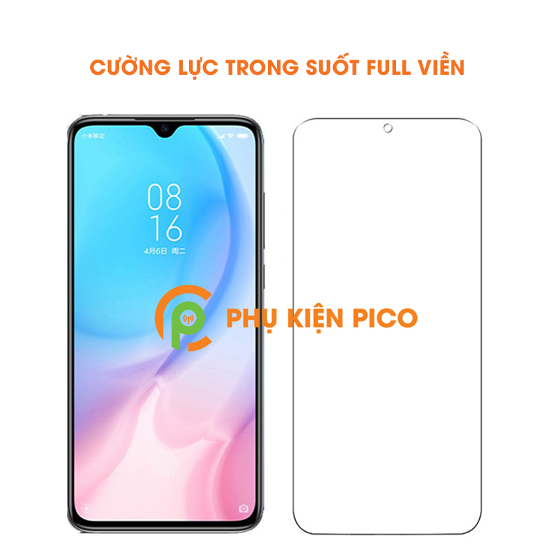 Kính cường lực Mi CC9 trong suốt full viền màn hình độ cứng 9H