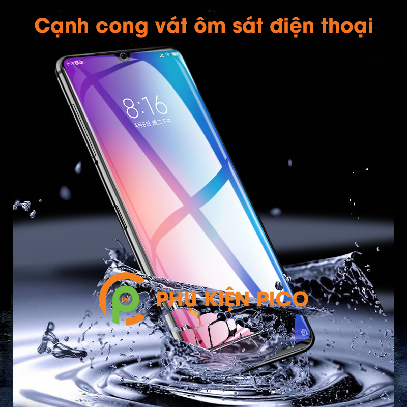 Kính cường lực Mi CC9 trong suốt full viền màn hình độ cứng 9H