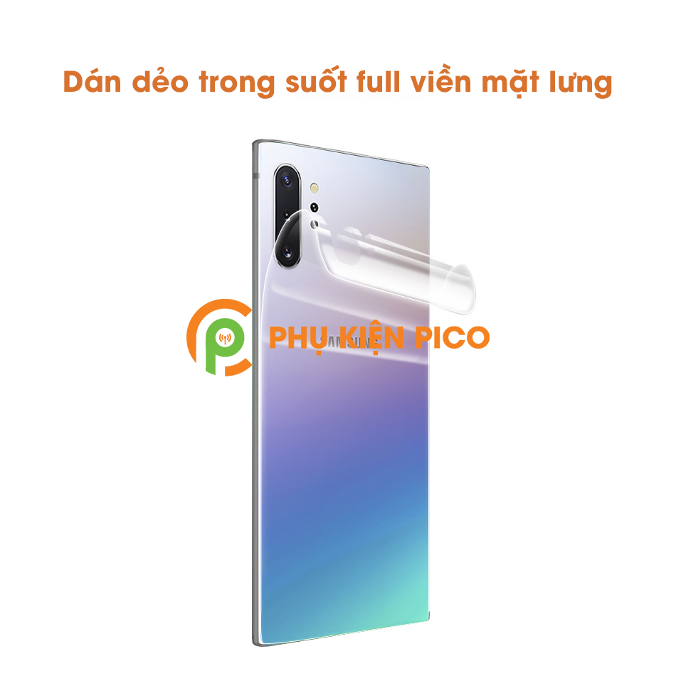 Dán dẻo mặt lưng Samsung Galaxy Note 10 Plus trong suốt bản đặc biệt