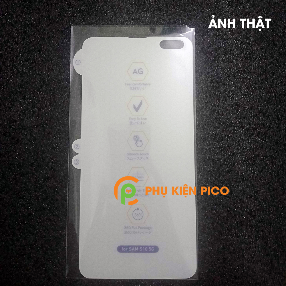 Dán màn hình Samsung Galaxy S10 5G PPF full viền vân mờ chống bám vân tay