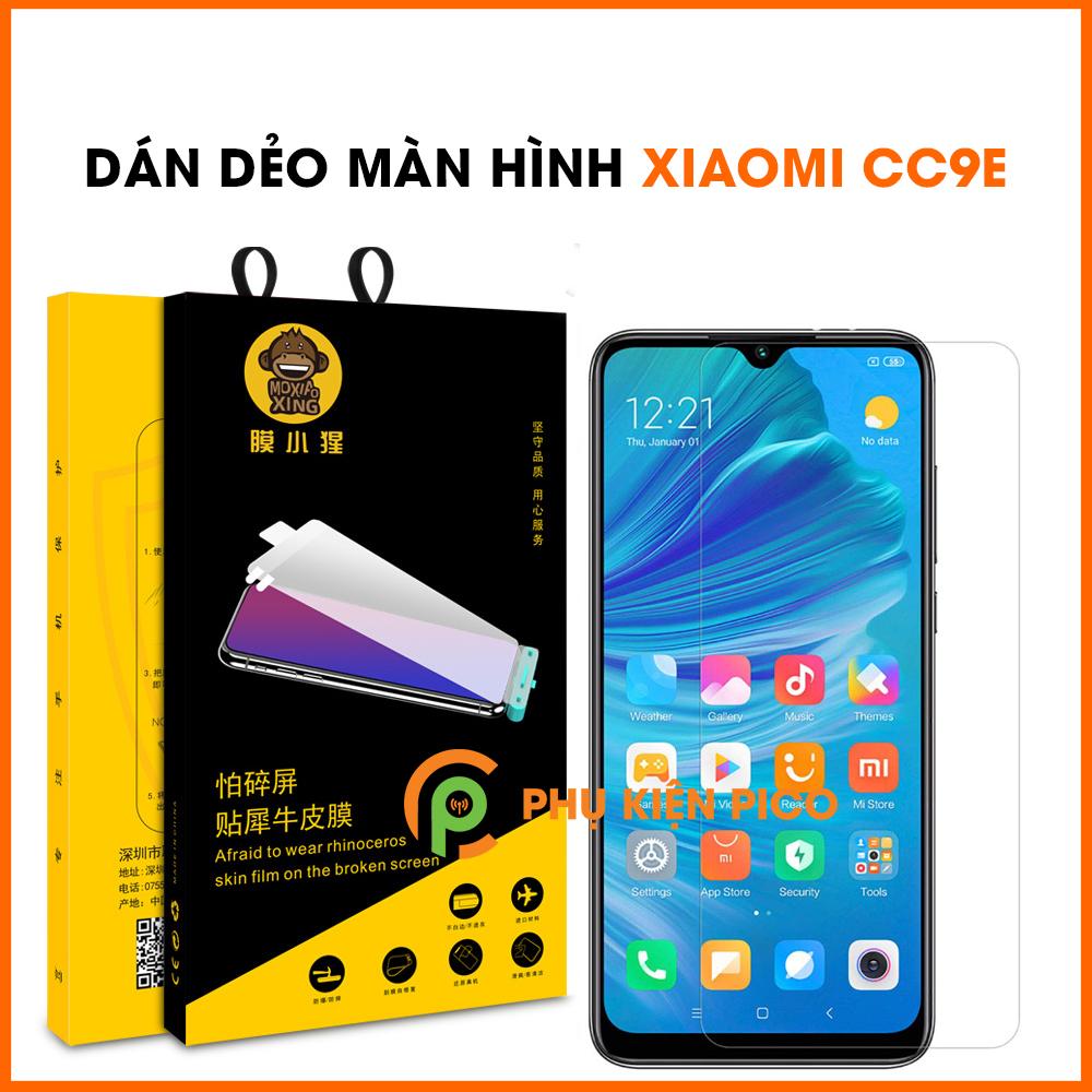 Dán màn hình Xiaomi Mi CC9E full màn hình chính hãng Moxiao Xing