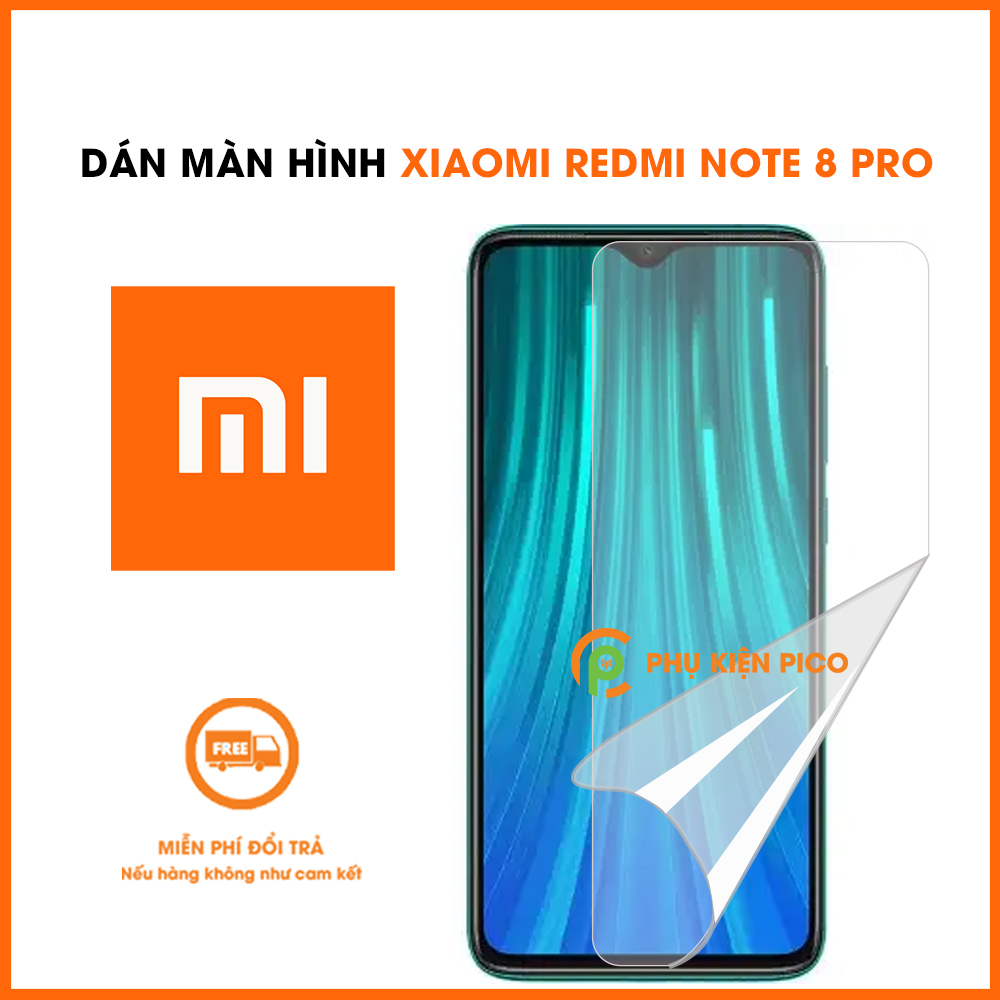Dán màn hình Xiaomi Redmi Note 8 Pro PPF dẻo trong suốt full viền