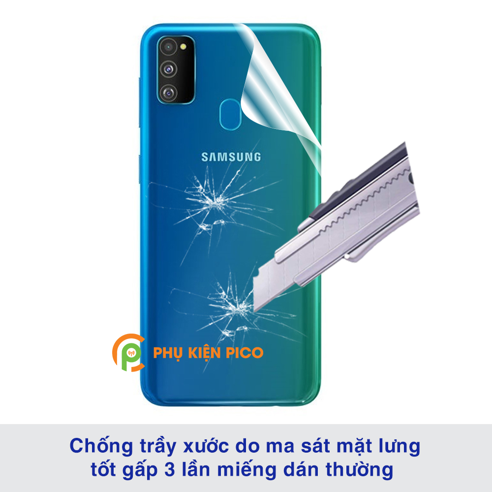 Dán mặt lưng Samsung Galaxy M30S cao cấp PPF dẻo trong suốt