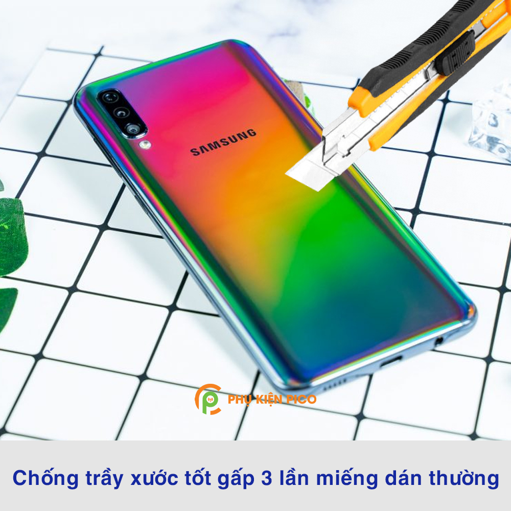 Dán lưng Samsung A50 full mặt lưng trong suốt PPF tự phục hồi vết xước