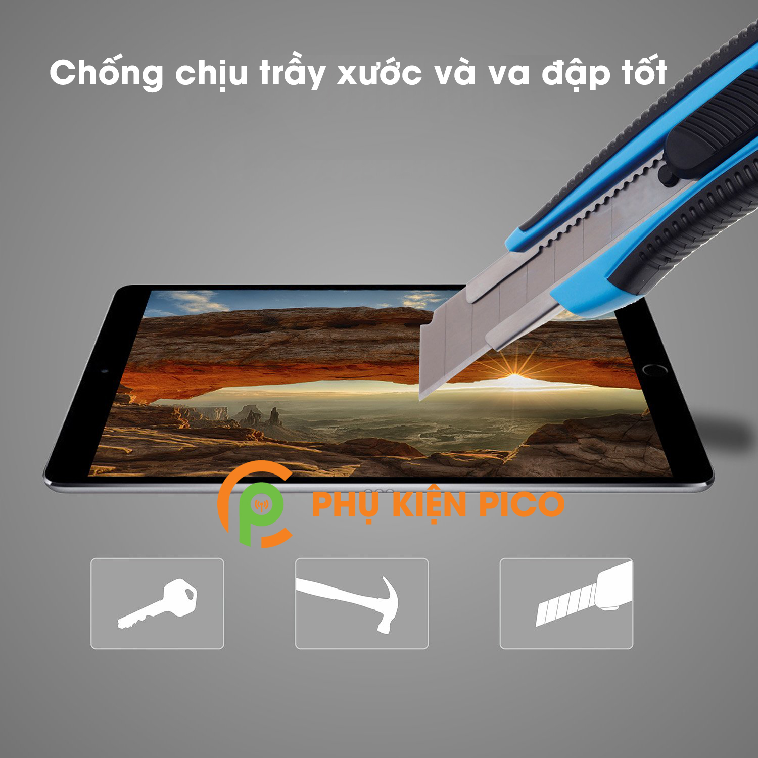 Kính cường lực Apple Ipad 10.2 2019 chính hãng Gor độ cứng 9H