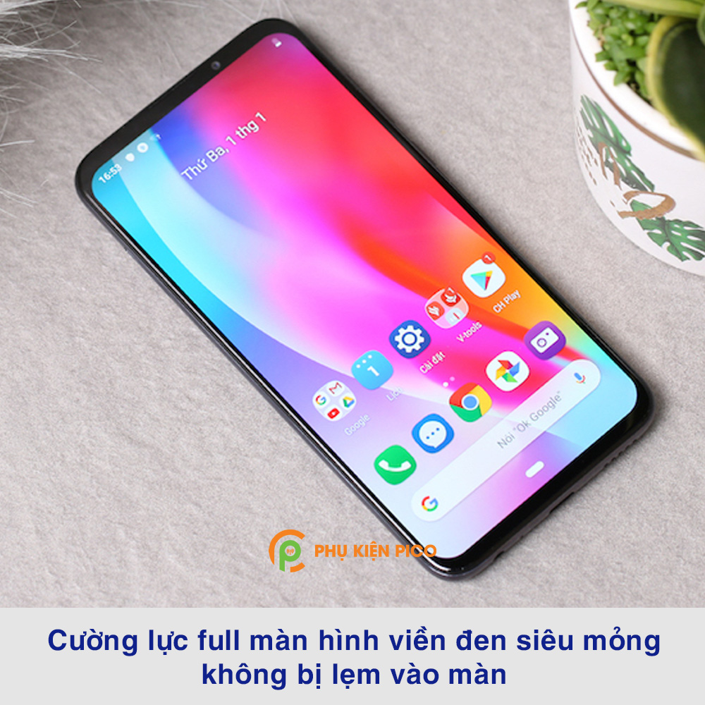 Kính cường lực Vsmart Live full màn hình viền đen siêu mỏng độ cứng 9H