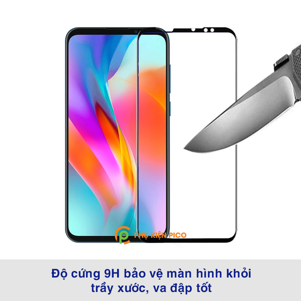 Kính cường lực Vsmart Live full màn hình viền đen siêu mỏng độ cứng 9H