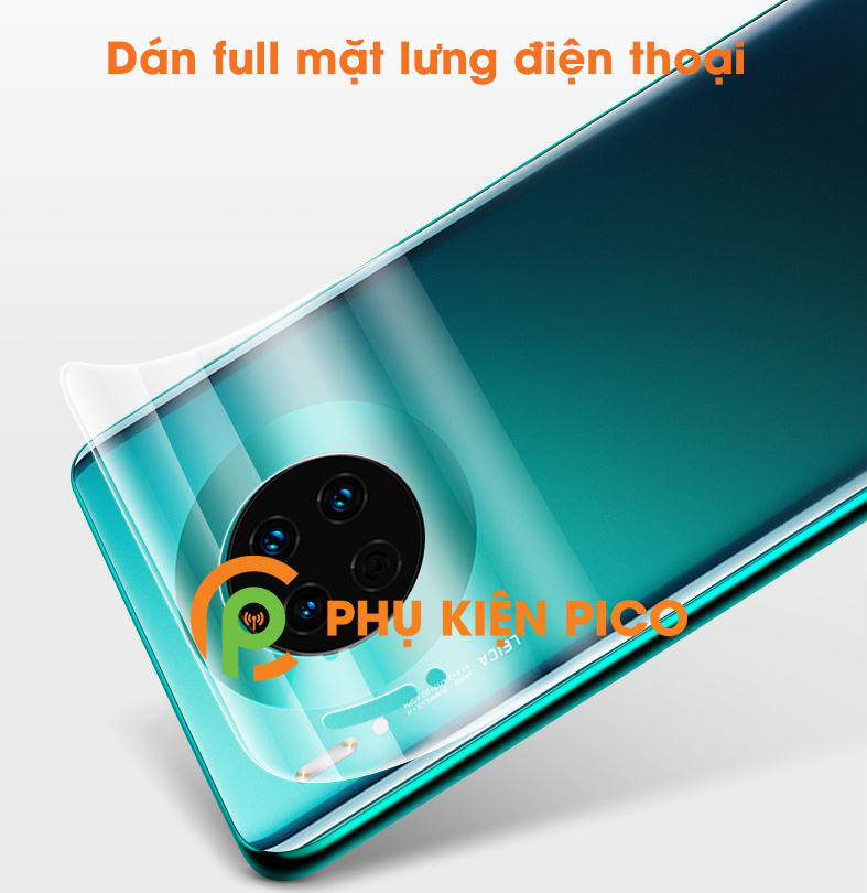 Dán mặt lưng Huawei Mate 30 Pro cao cấp PPF dẻo trong suốt