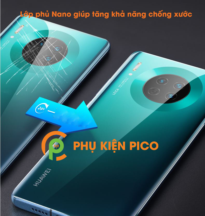Dán mặt lưng Huawei Mate 30 Pro cao cấp PPF dẻo trong suốt