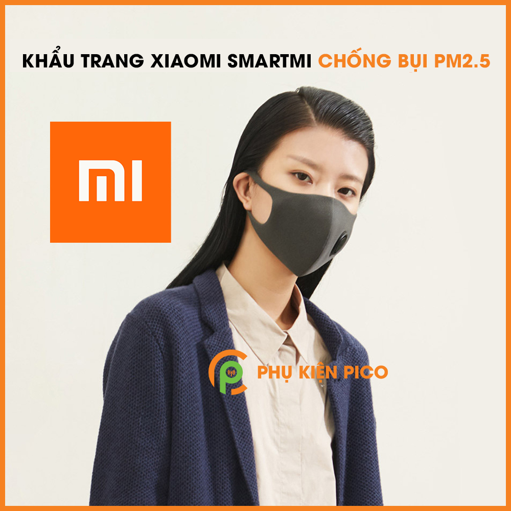 Bộ 3 khẩu trang Xiaomi Smartmi chống bụi PM2.5 kiểu dáng 3D kháng khuẩn bảo vệ sức khỏe