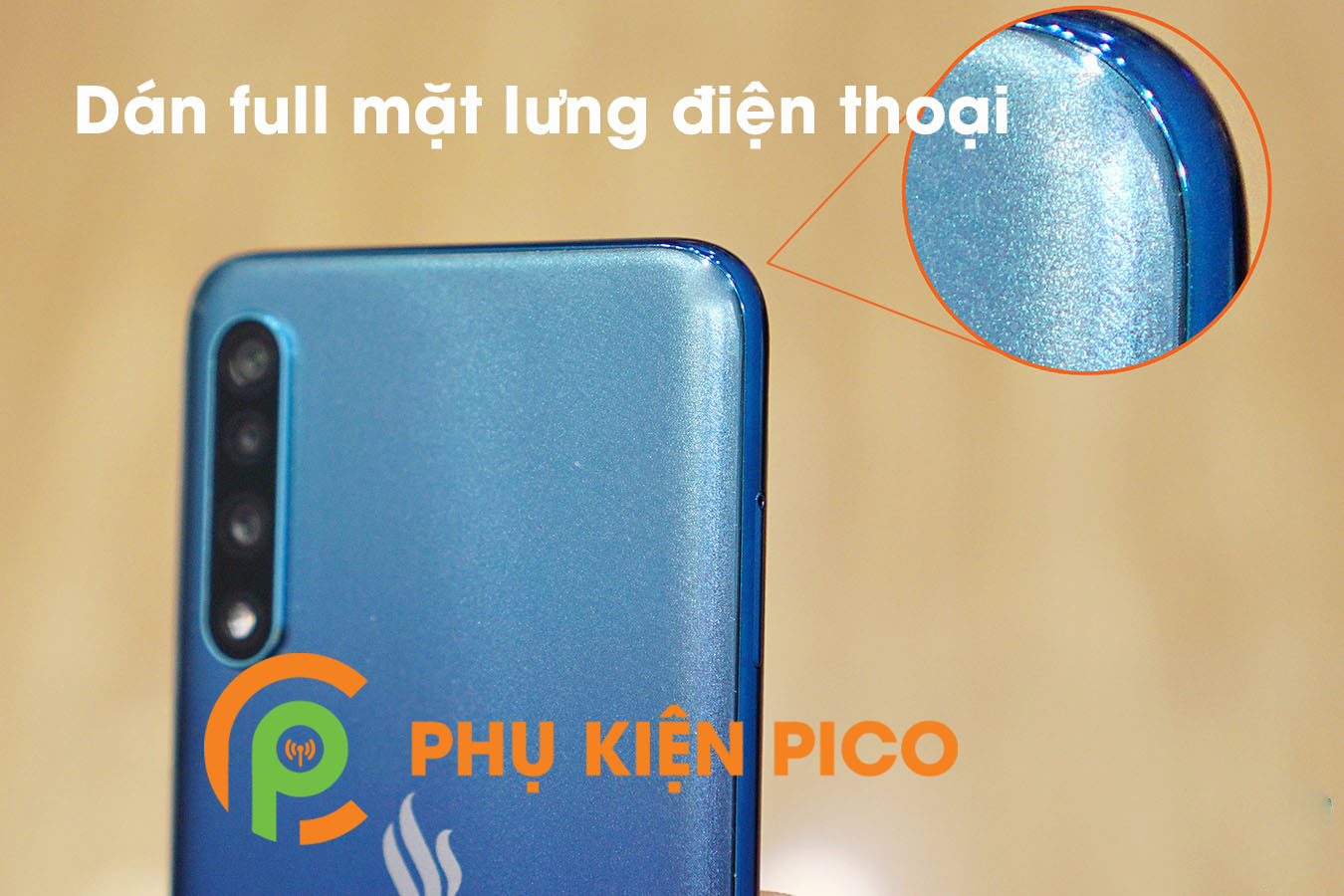 Dán lưng Vsmart Live chống bám vân tay nhám