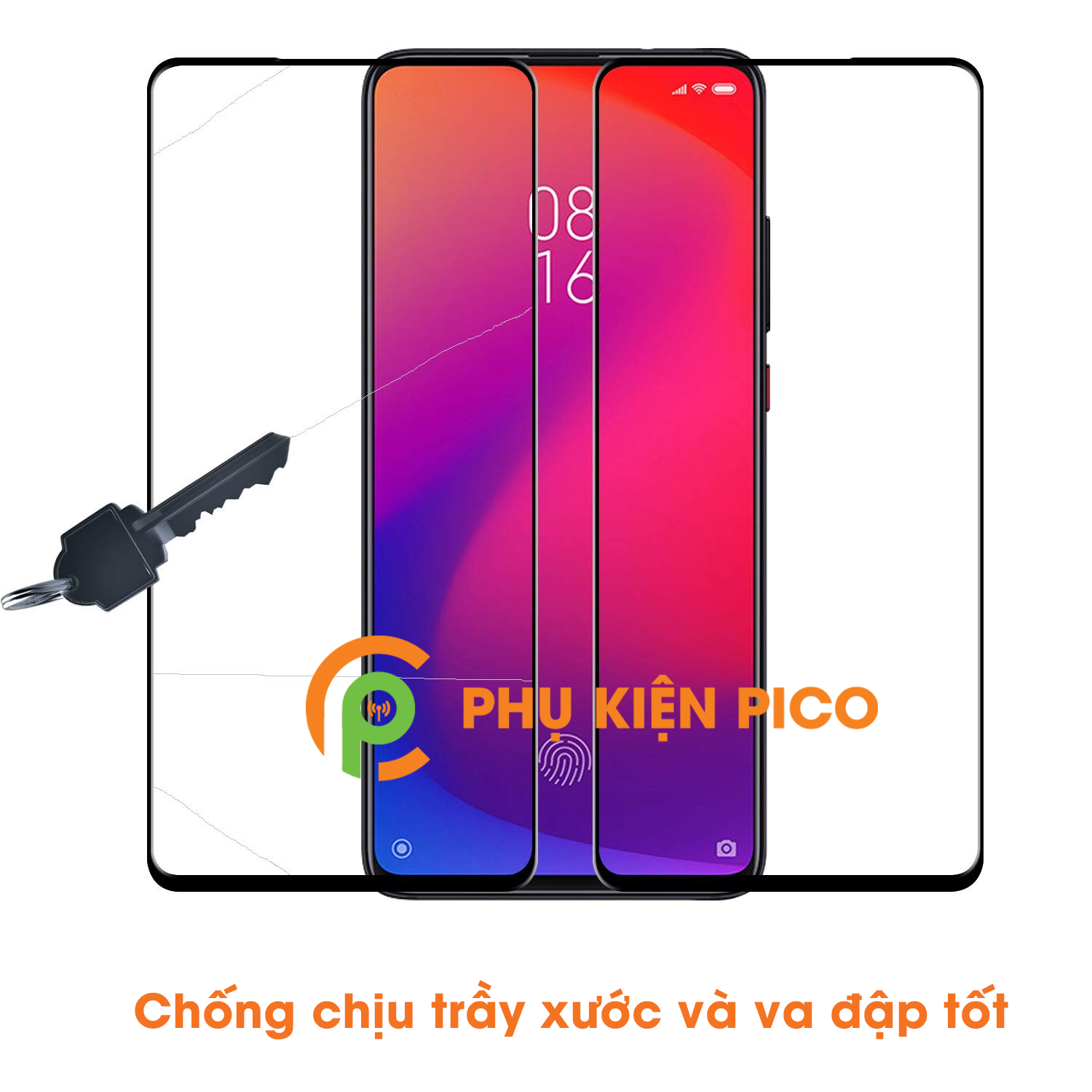 Cường lực Xiaomi Redmi K20 chính hãng Gor viền đen mỏng