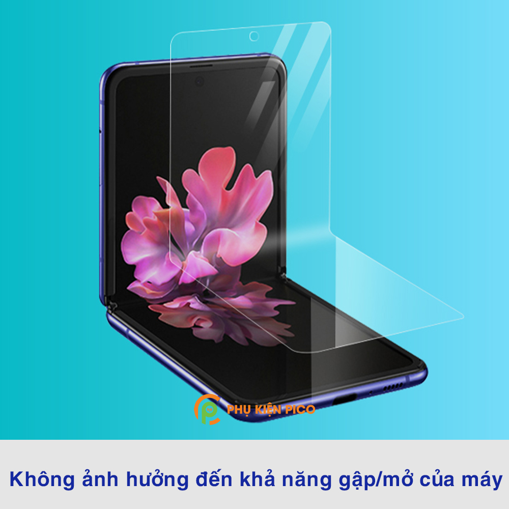 Dán màn hình Samsung Z Flip full màn dẻo trong suốt PPF tự phục hồi vết xước