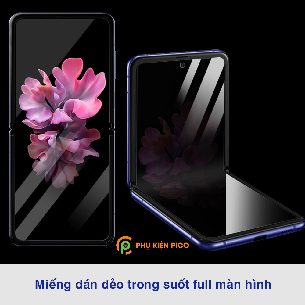 Dán màn hình Samsung Z Flip full màn dẻo trong suốt PPF tự phục hồi vết xước